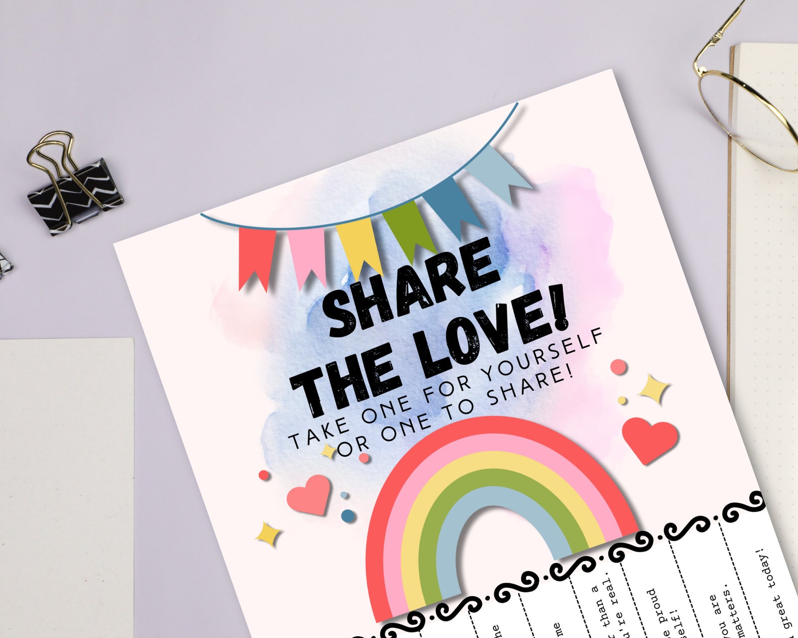 Compliment Tear off Flyer for School Counselors, Therapists, Teachers ...