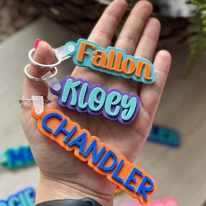 Personalized Kids Name Tag, Backpack Tag, Sports Bag Name Tag, Lunch Bag Tag, Name Tag Party Favor, Back to School