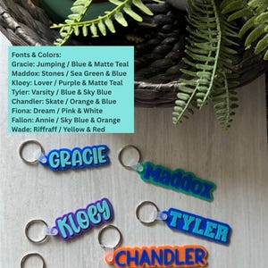 Personalized Backpack Name Tag | Kids Backpack Tag | School Bag Tag | Lunch Bag Name Tag | Sports Bag Tag | Back to School Gift image 3