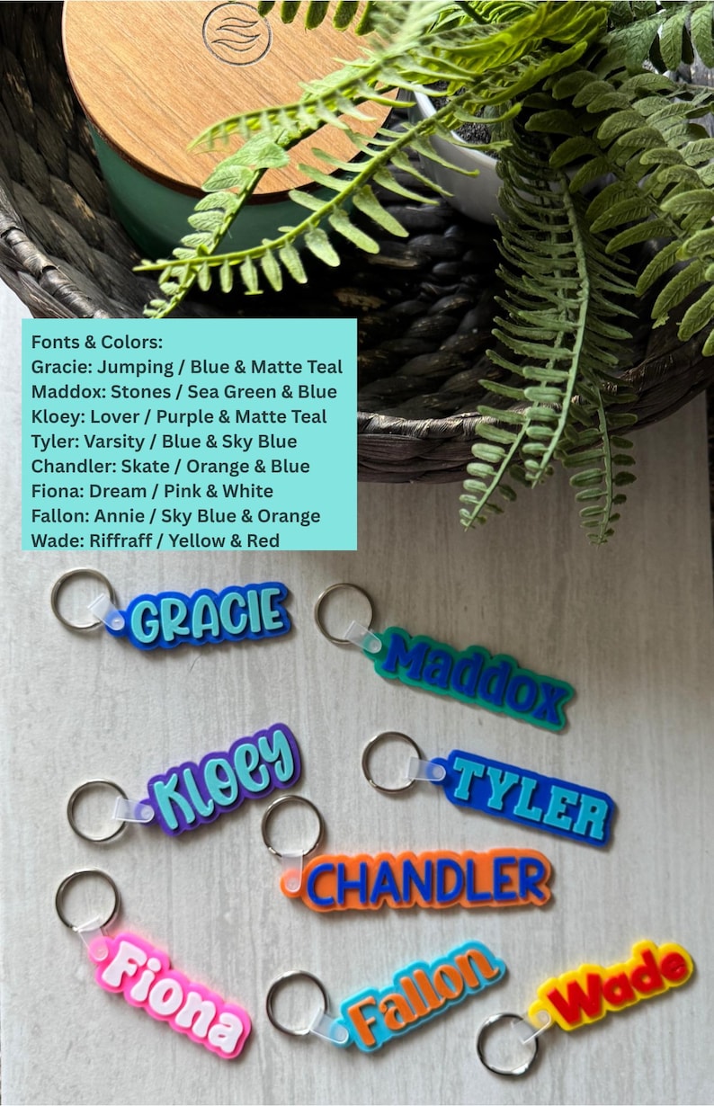 Personalized Backpack Name Tag | Kids Backpack Tag | School Bag Tag | Lunch Bag Name Tag | Sports Bag Tag | Back to School Gift image 3