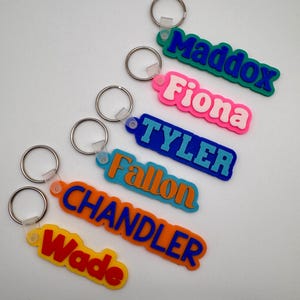 Personalized Backpack Name Tag | Kids Backpack Tag | School Bag Tag | Lunch Bag Name Tag | Sports Bag Tag | Back to School Gift