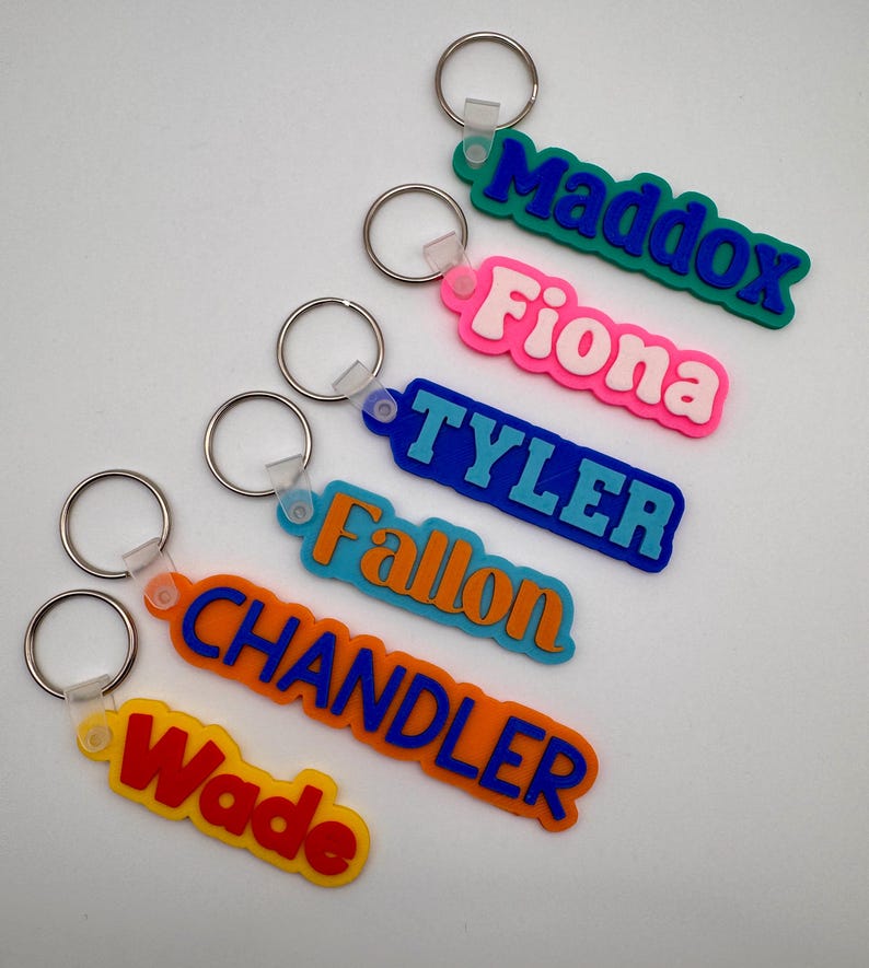Personalized Backpack Name Tag | Kids Backpack Tag | School Bag Tag | Lunch Bag Name Tag | Sports Bag Tag | Back to School Gift image 1