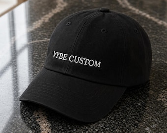 Custom Embroidered Hat, Personalized Dad Cap, Logo Baseball Hat, Small Business Merch