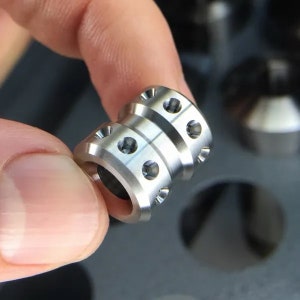 HOLY ROLLER Lanyard Bead, Titanium