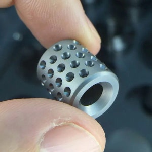 SUPPRESSOR Lanyard Bead, Titanium, Etched
