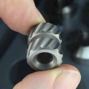 TRACTION Lanyard Bead, Titanium, Etched
