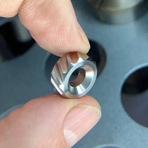 HALF TRAC Lanyard Bead, Titanium