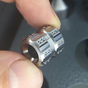 MUZZLE Lanyard Bead, Titanium