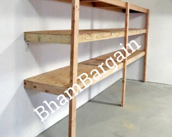 Easy DIY garage shelf plan - Easy guide to building garage shelves!
