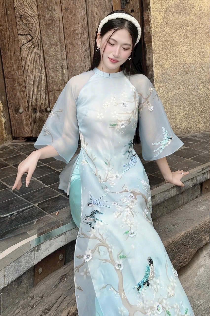 [No137]ベトナムアオザイ(Áo dài Việt Nam) Ao Dai Viet Nam |Ao Dai Modern for women with pants