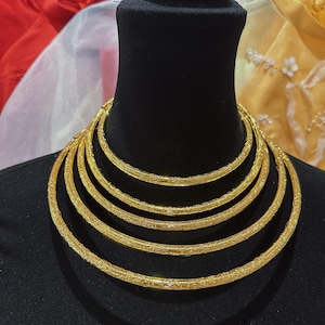Bridal necklace for Vietnamese wedding (kiềng) kieng vang kieng bac and  ao dai necklace aodai