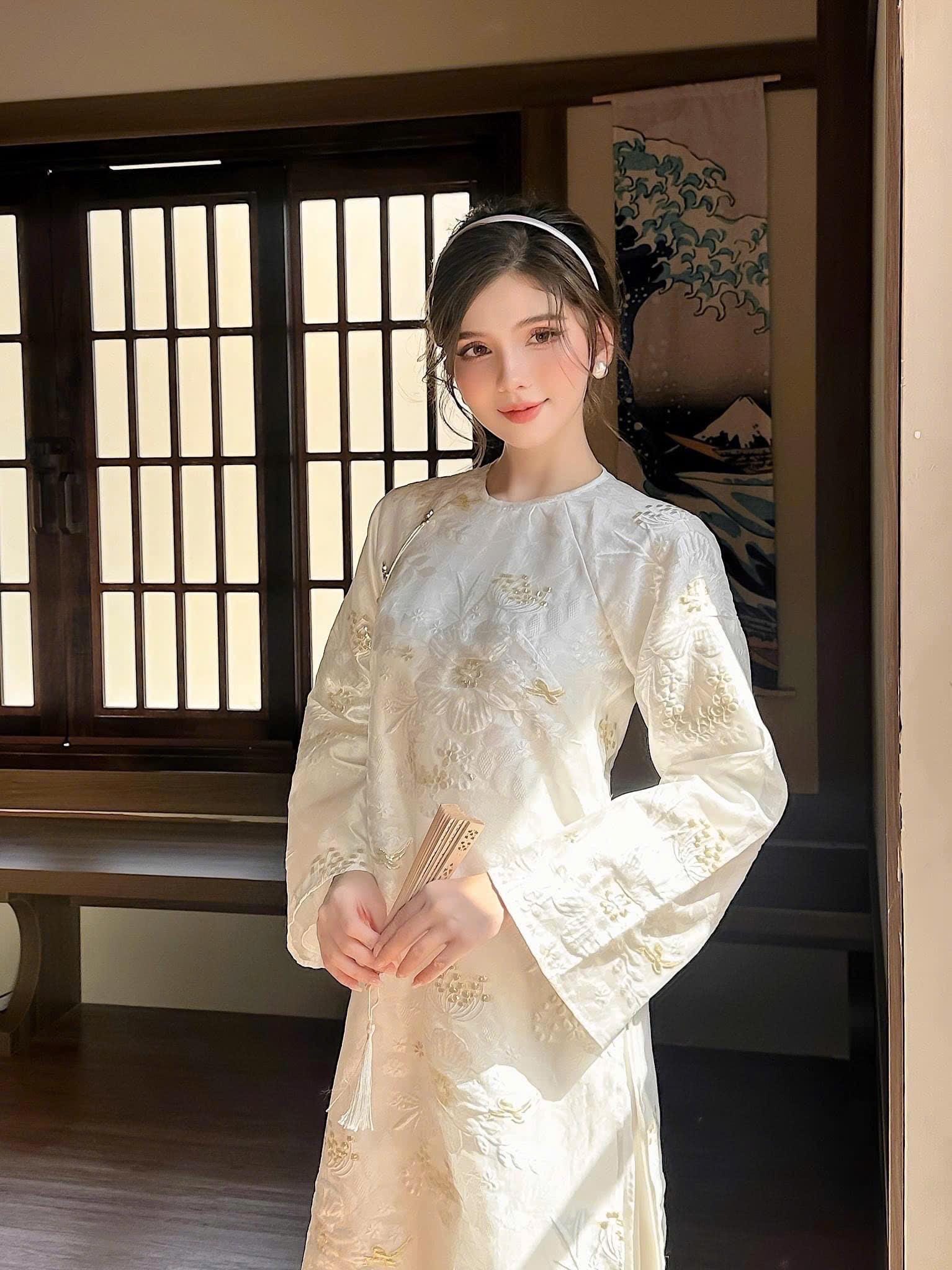 White and Gold Asian Dress - Etsy