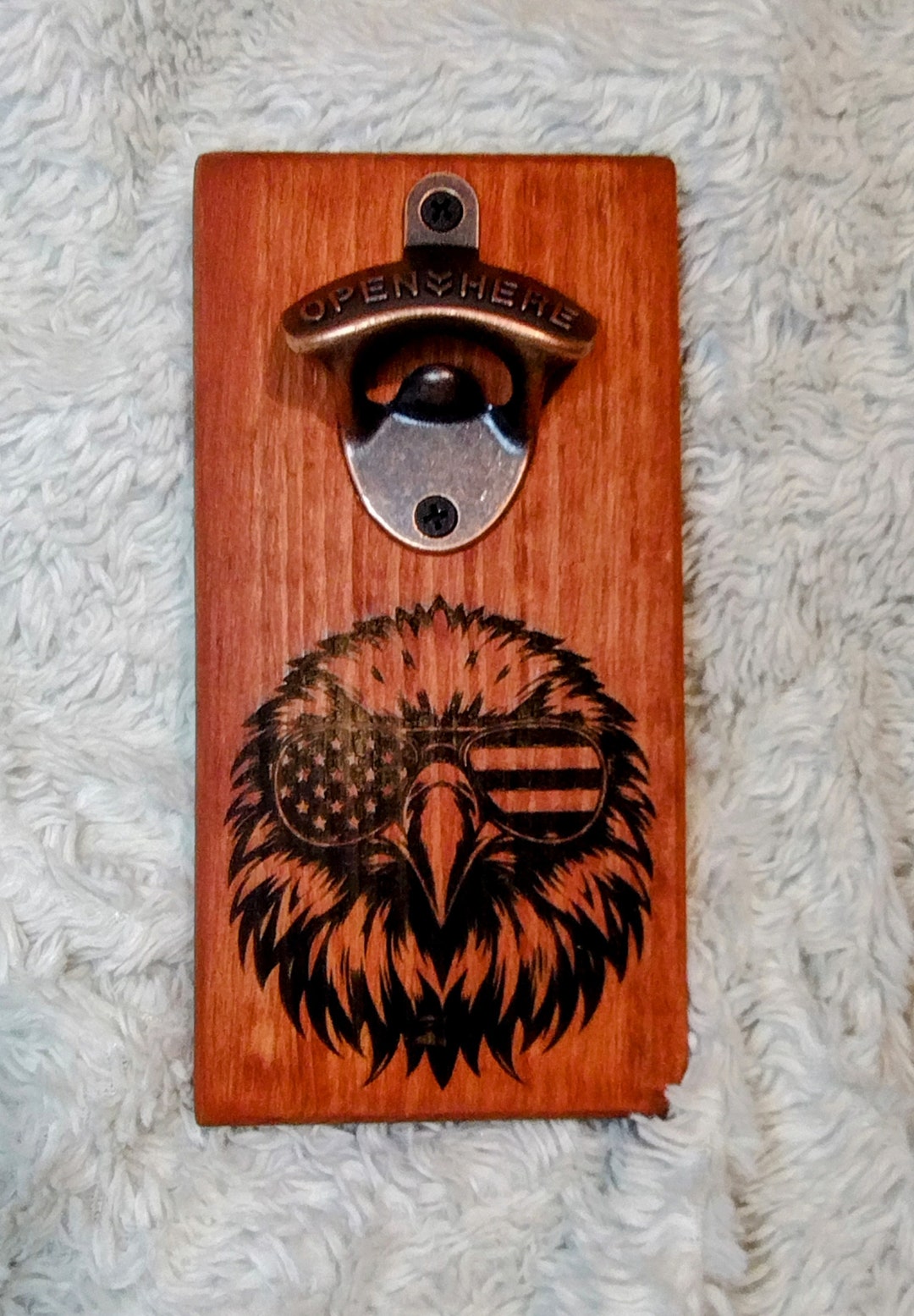 Soar to New Heights With a Laser Engraved Eagle Bottle Opener Etsy