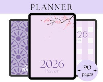 2026 Hyperlinked Digital Planner for Goodnotes Notablility Instant Download PDF Reflection Page