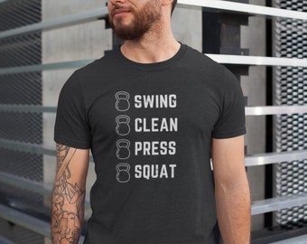 Kettlebell T-Shirt, Vintage Unisex Gym Shirt, Fitness Tee, Gym Dad, Father's Day Gift, Weightlifting Shirt, Gym Lover TShirt, Sport