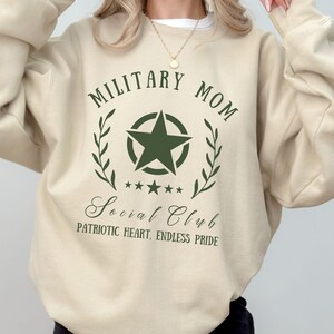 Military Wife, Military Mom, Military Girlfriend Sweatshirt, Veteran&#39;s Day, Military Appreciation, Gift for Her, Deployment, Boot Camp