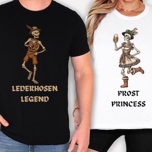 Oktoberfest Shirt, Funny Octoberfest Shirts, Matching Drinking Shirts, German Beer Festival, Leavenworth, Funny Party Shirts, Skeleton Shirt