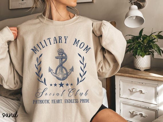 Military Mom Sweatshirt, Gift for Mom, Soldier, Hero, Military Appreciation, Gift for Her, Deployment, Boot Camp Graduation, Armed Forces