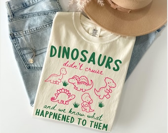 Funny Comfort Colors Matching Family Cruise Shirt, Vacation Humor, Cruise Tees, Youth Cruise, Group Vacation, Dinosaur, Cute Cruise Shirt