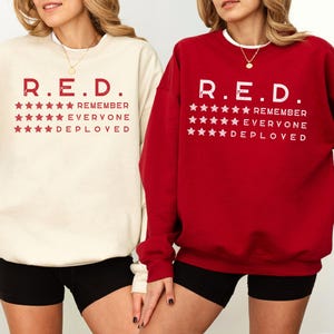 Military Wife, Military Mom, Military Girlfriend Sweatshirt, Veteran&#39;s Day, Military Appreciation, Gift for Her, Deployment, Boot Camp