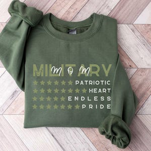 Military Wife, Military Mom, Military Girlfriend Sweatshirt, Veteran&#39;s Day, Military Appreciation, Gift for Her, Deployment, Boot Camp