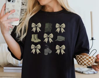 Comfort Colors Tee, Military Wife, Military Mom, Military Girlfriend Shirt,  Military Appreciation, Gift for Her, Deployment, Boot Camp