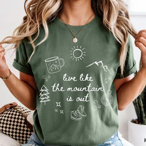 Comfort Colors Washington State Shirt, South Sound Proud, Live Like The Mountain is Out, Hiking Shirt,  WA State, Washington State Gift, Mt