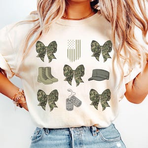 Comfort Colors Military Wife, Military Mom, Military Girlfriend, Veteran&#39;s Day, Military Appreciation, Gift for Her, Deployment, Boot Camp