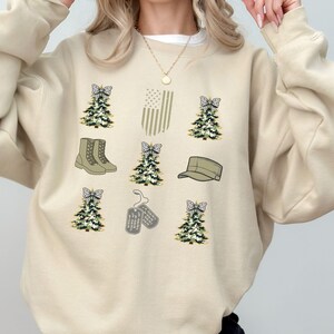 Military Wife, Military Mom, Military Girlfriend Sweatshirt, Veteran&#39;s Day, Military Appreciation, Gift for Her, Deployment, Boot Camp
