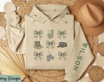 Military Wife, Military Mom, Military Girlfriend Sweatshirt, Veteran's Day, Military Appreciation, Gift for Her, Deployment, Boot Camp