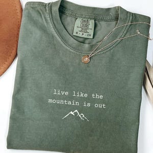 Comfort Colors Washington State Shirt, South Sound Proud, Live Like The Mountain is Out, Hiking Shirt,  WA State, Washington State Gift, Mt