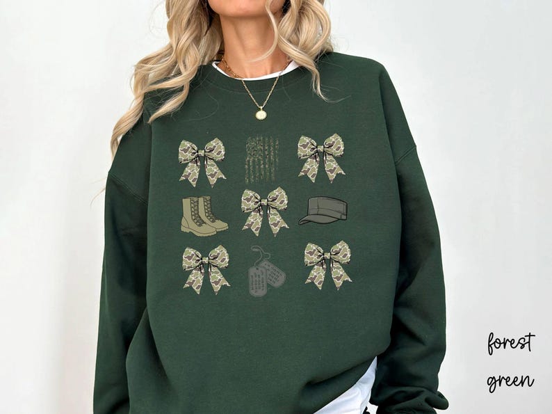 Épouse de militaire, maman de militaire, sweat-shirt petite amie militaire, fête des anciens combattants, appréciation militaire, cadeau pour elle, déploiement, camp d'entraînement image 5