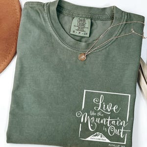 Comfort Colors Washington State Shirt, South Sound Proud, Live Like The Mountain is Out, Hiking Shirt,  WA State, Washington State Gift, Mt