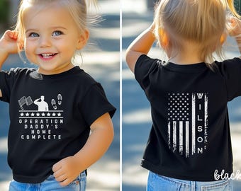 Maison de papa, chemise pour papa soldat, chemise de bienvenue, chemise de retour d'armée militaire, retour de déploiement, chemise de soirée de déploiement de déploiement, armée pour tout-petit