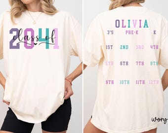 Camiseta con estampado de manos de la clase 2041 para el primer día de clases, colores cómodos, Crece conmigo, camiseta de crecimiento, preescolar, primer día, regreso a clases, preescolar