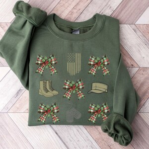 Military Wife, Military Mom, Military Girlfriend Sweatshirt, Veteran&#39;s Day, Military Appreciation, Gift for Her, Deployment, Boot Camp