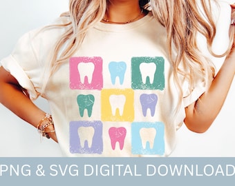 Dental PNG, SVG, Dental Hygienist, Dental Assistant Digital Download, Dental Squad, Dental Shirt, Tooth PNG, Dental Gift, Dental Craft