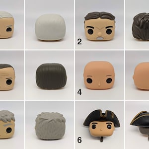 MALE HEADS for Customizing Funko Pop Figures