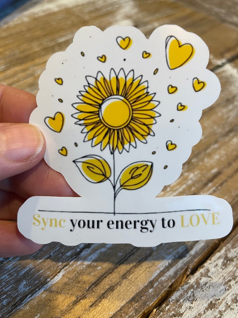 Joe Dispenza Sticker, Sync Your Energy to Love, Laptop Stickers, Spiritual & Meditation Gifts