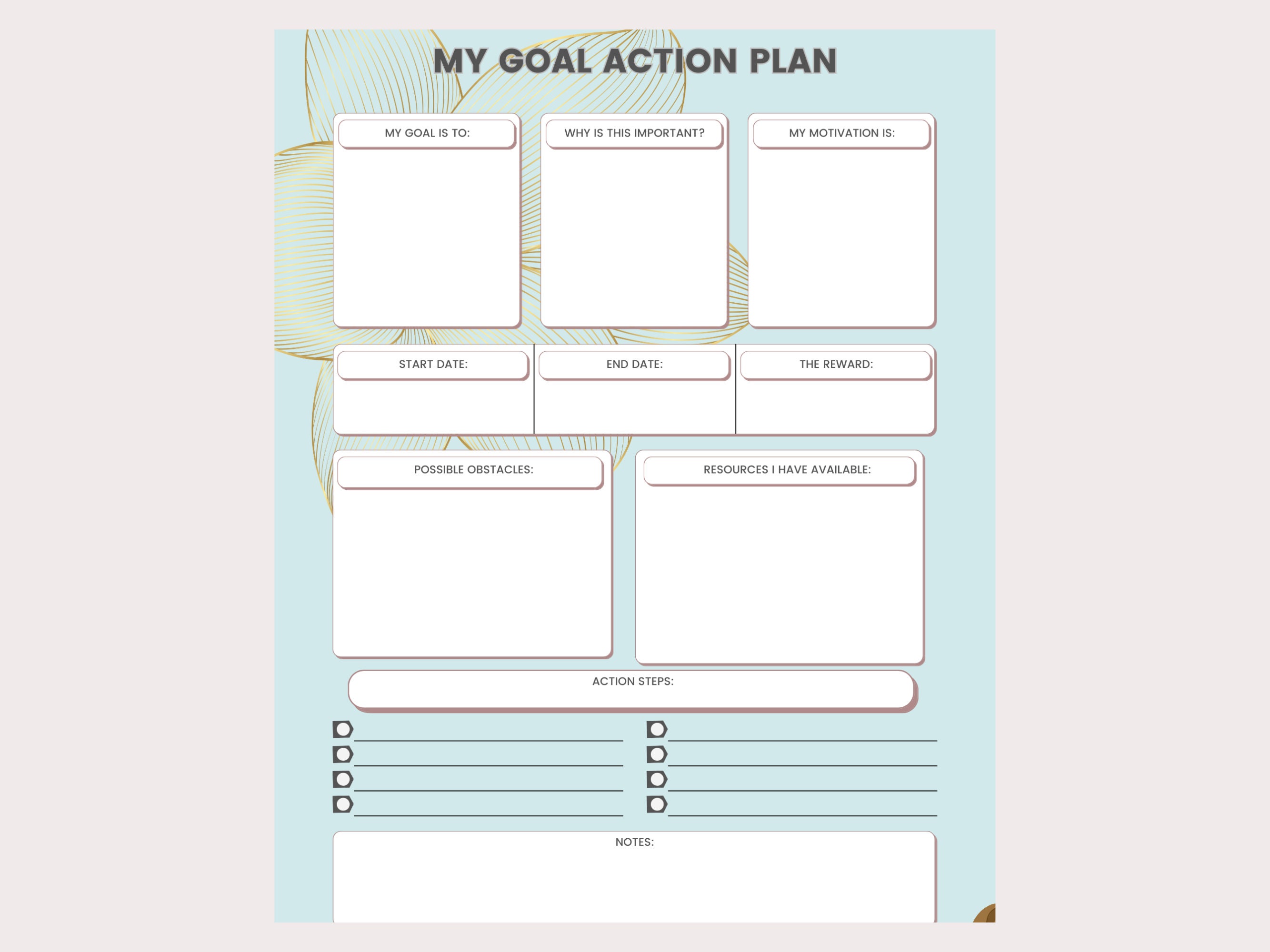 Goal Action Plan - Etsy