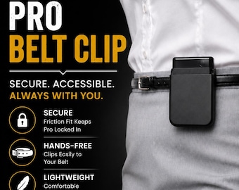 PLAUD Note & NOTE Pro Belt Clip | Secure Friction Fit Holder | Made in USA