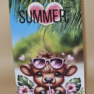 Sparchallenge Klappkarte A6 ,, Summer (Artikel-Nr: 33)