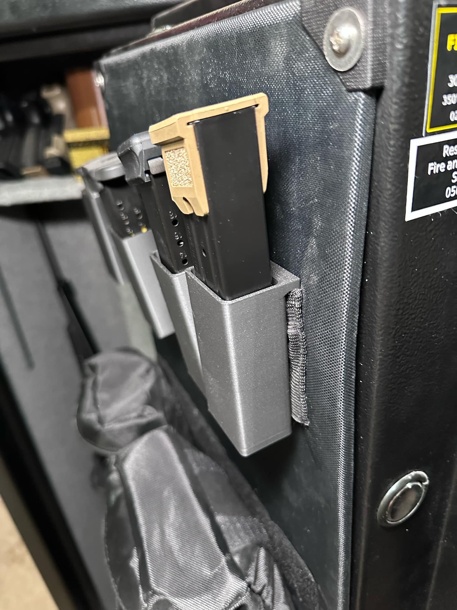 Safe Magazine Rack Gun Safe Magazine Holder, Magazine Holder for Double Stack 9mm ...