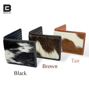 Cowhide Bifold Wallet | Western Men Wallet Cowboy Style | Genuine ...
