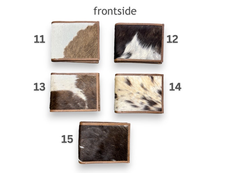 Cowhide Wallet Handmade Western Wallet Cowboy Style Genuine Bifold