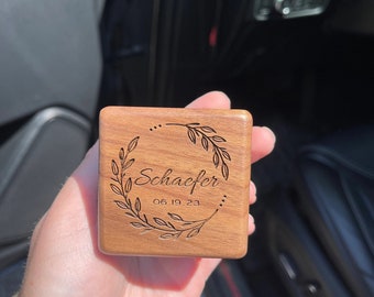 Wood Ring Box Holder, Wedding Ring Box