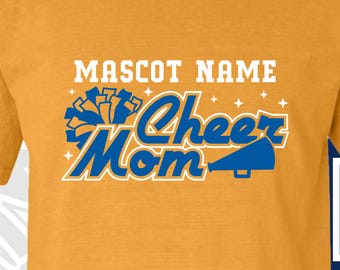 Cheer Mom Dad Svg, arquivos Svg para Cricut, Megaphone Pom Pom Svg, presente de treinador de torcida, cheer mom svg, Cheer Printable, DXF EPS, Download digital