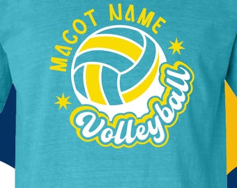 Volleybolllag SVG, anpassad DTF, volleybollmaskot Cricut-fil, volleybollmamma Svg, volleyboll Svg, silhuett, Svg Png, direktnedladdning