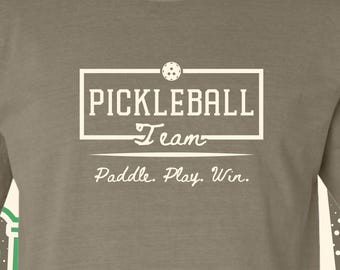 Paddle, Play, Win Svg, Svg for Cricut, Pickle Ball Svg, Team Shirt Svg, Team Template, Pickleball Sublimation, Pickleball png , Clip Art