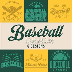 Baseball Bundle Template, Svg Png Dxf Eps, Team SVG, Softball Team Svg, Cricut Cut File, Silhouette, Baseball Team Svg, Svg files for Cricut